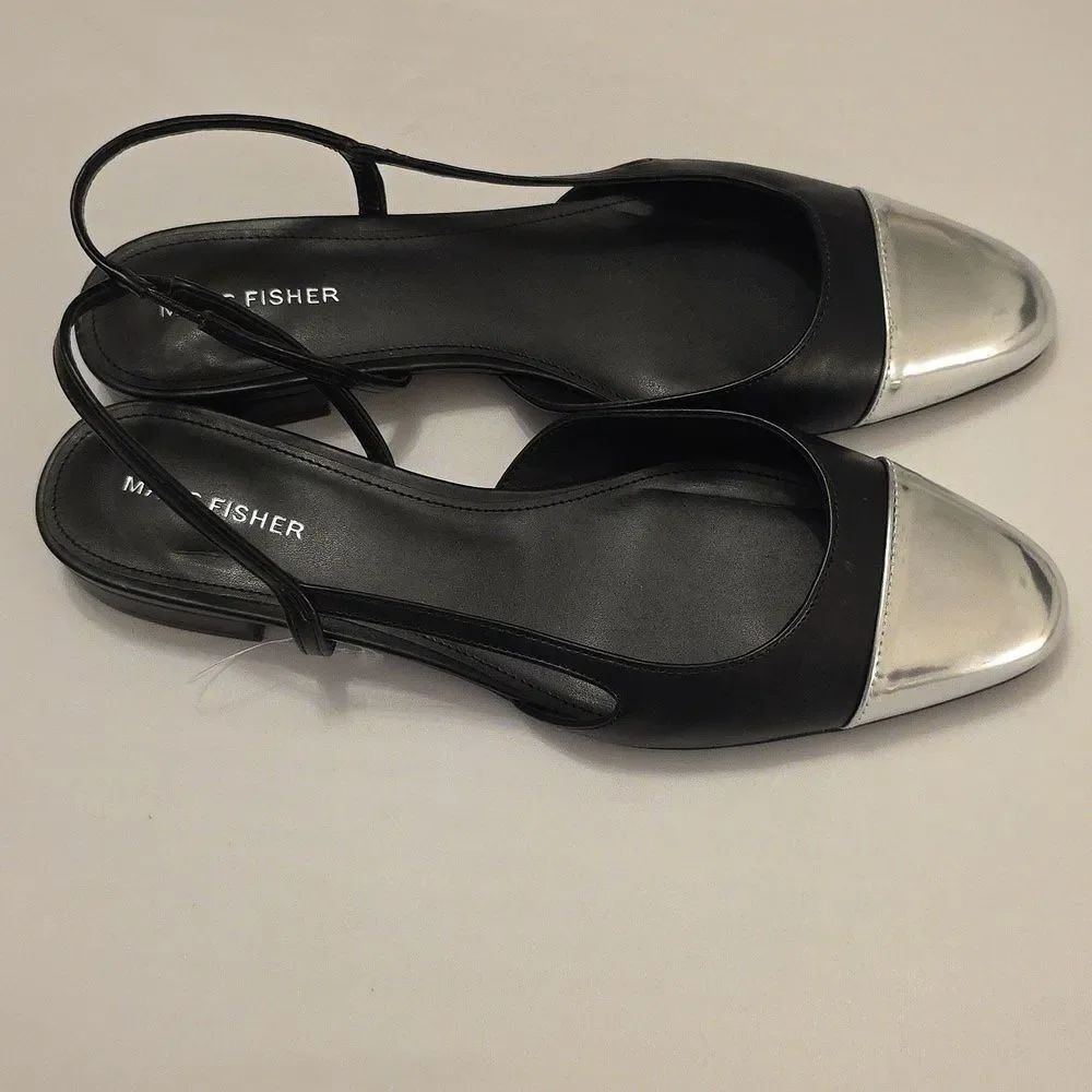 BRAND NEW MARC FISHER DELA CLOSED TOE SLINGBACK DRESS FLATS R3